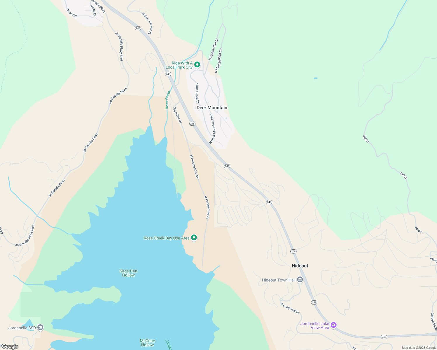 map of restaurants, bars, coffee shops, grocery stores, and more near Longview Drive in Kamas
