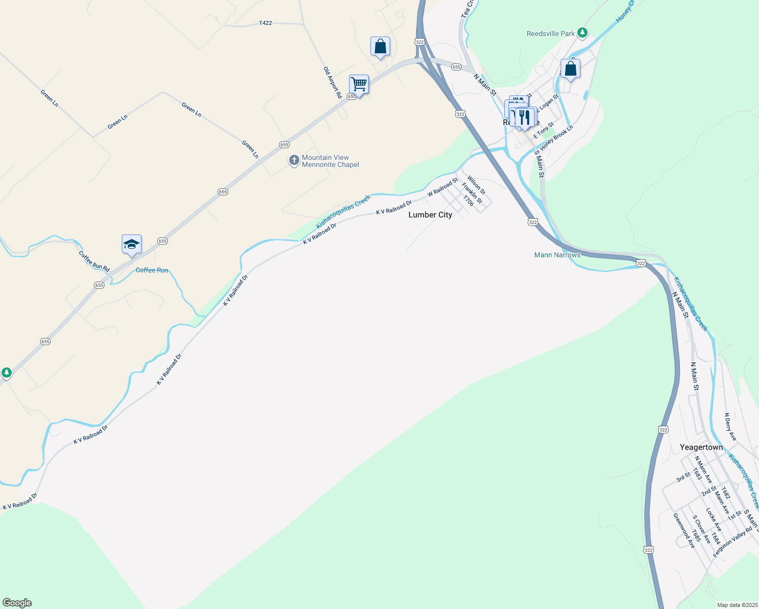 map of restaurants, bars, coffee shops, grocery stores, and more near in Lewistown