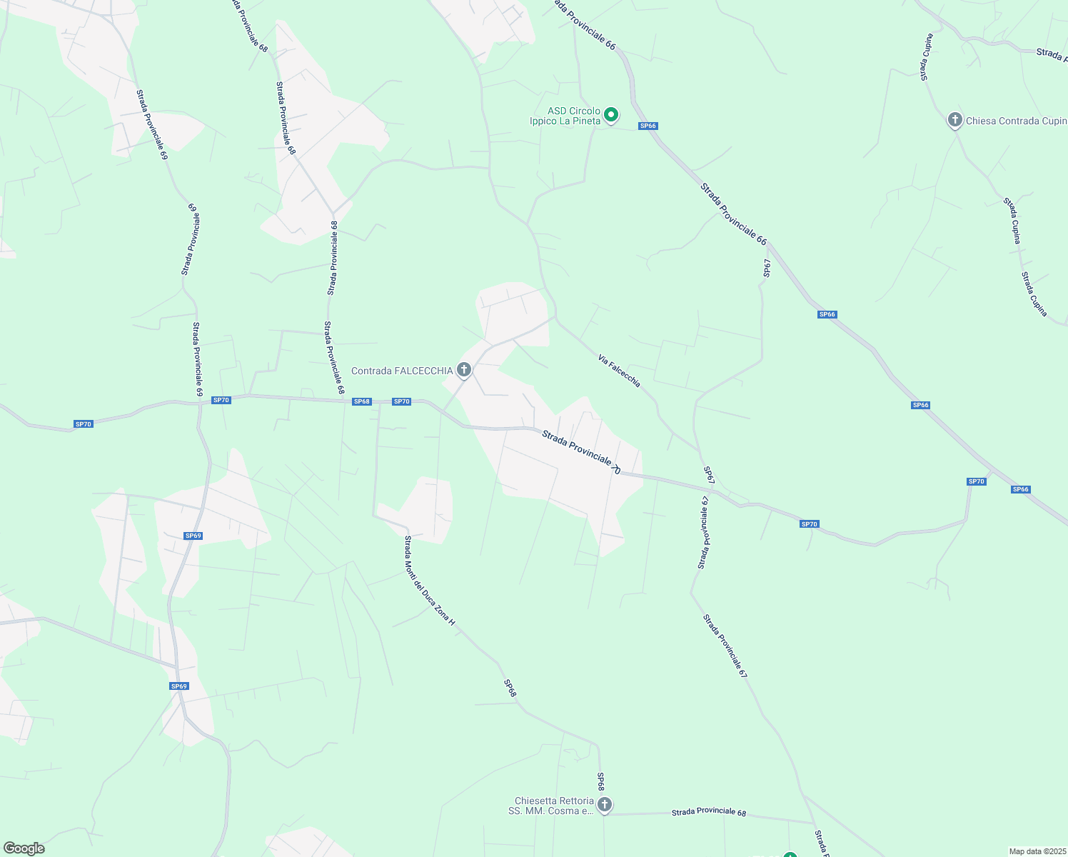 map of restaurants, bars, coffee shops, grocery stores, and more near 35 Strada Provinciale 70 in Provincia di Taranto