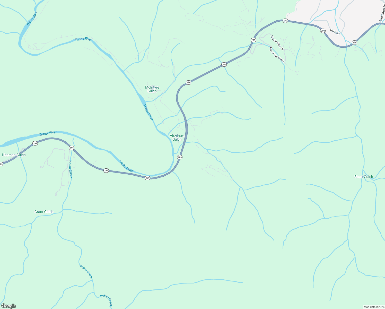 map of restaurants, bars, coffee shops, grocery stores, and more near 151 Vitzthum Gulch Road in Douglas City