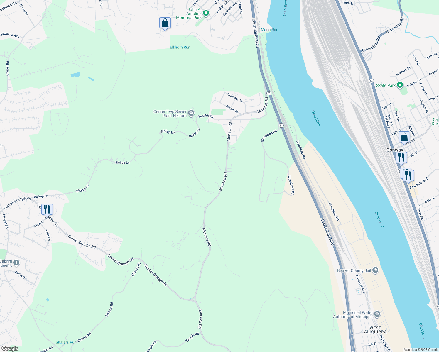 933 Monaca Road, Monaca PA Walk Score