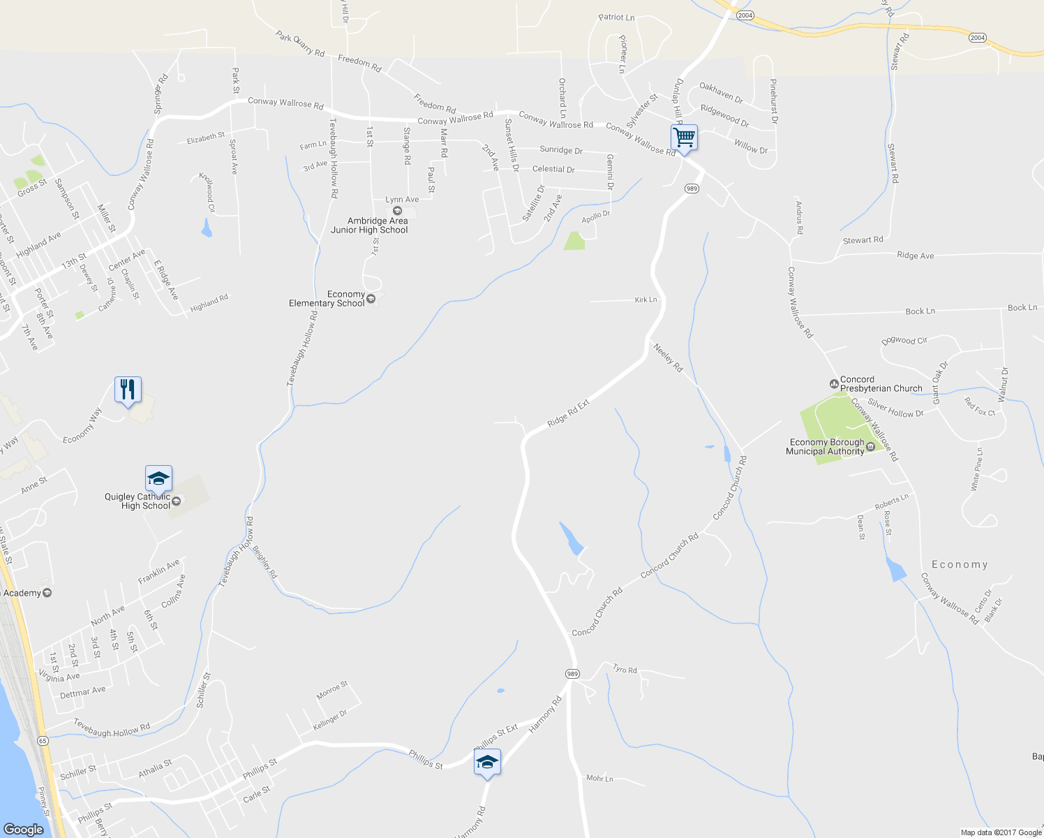 map of restaurants, bars, coffee shops, grocery stores, and more near 110 Kruest Drive in Freedom