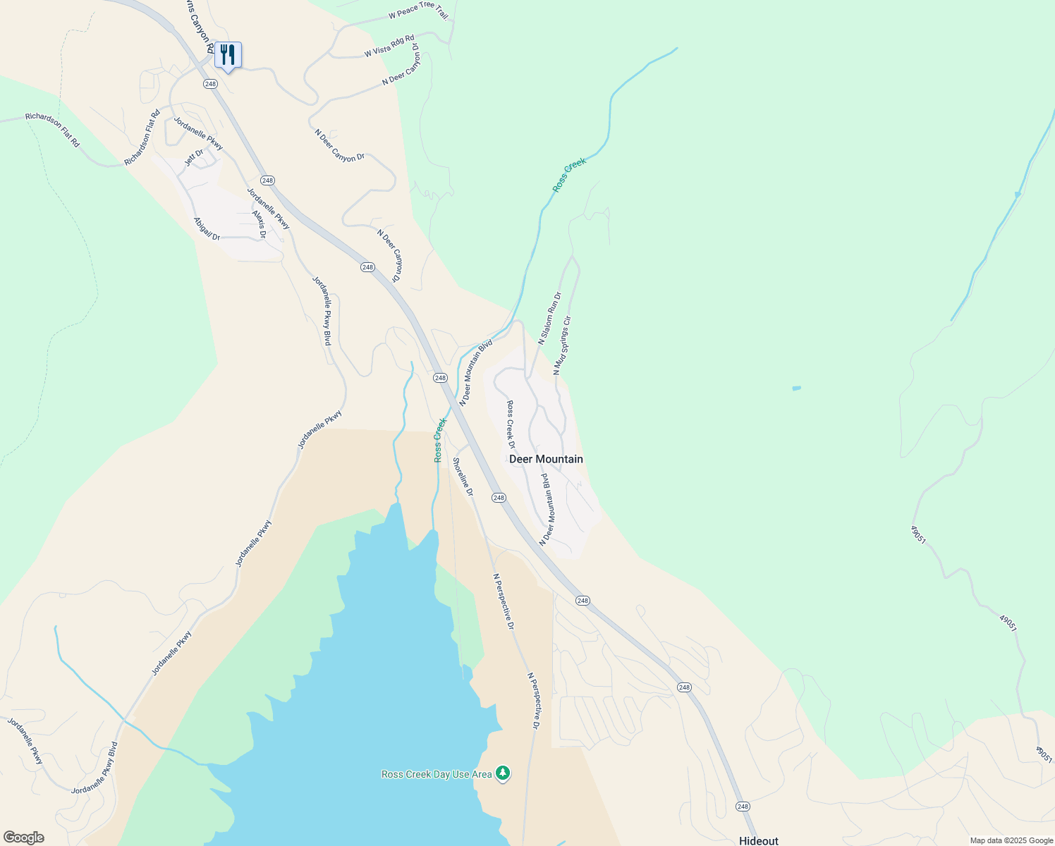 map of restaurants, bars, coffee shops, grocery stores, and more near 12335 North Deer Mountain Boulevard in Heber City