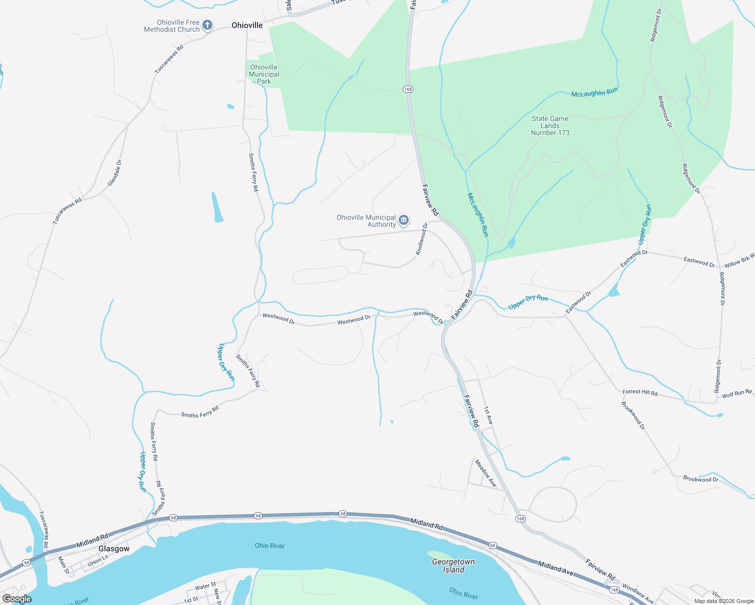 map of restaurants, bars, coffee shops, grocery stores, and more near 132 Westwood Drive in Midland