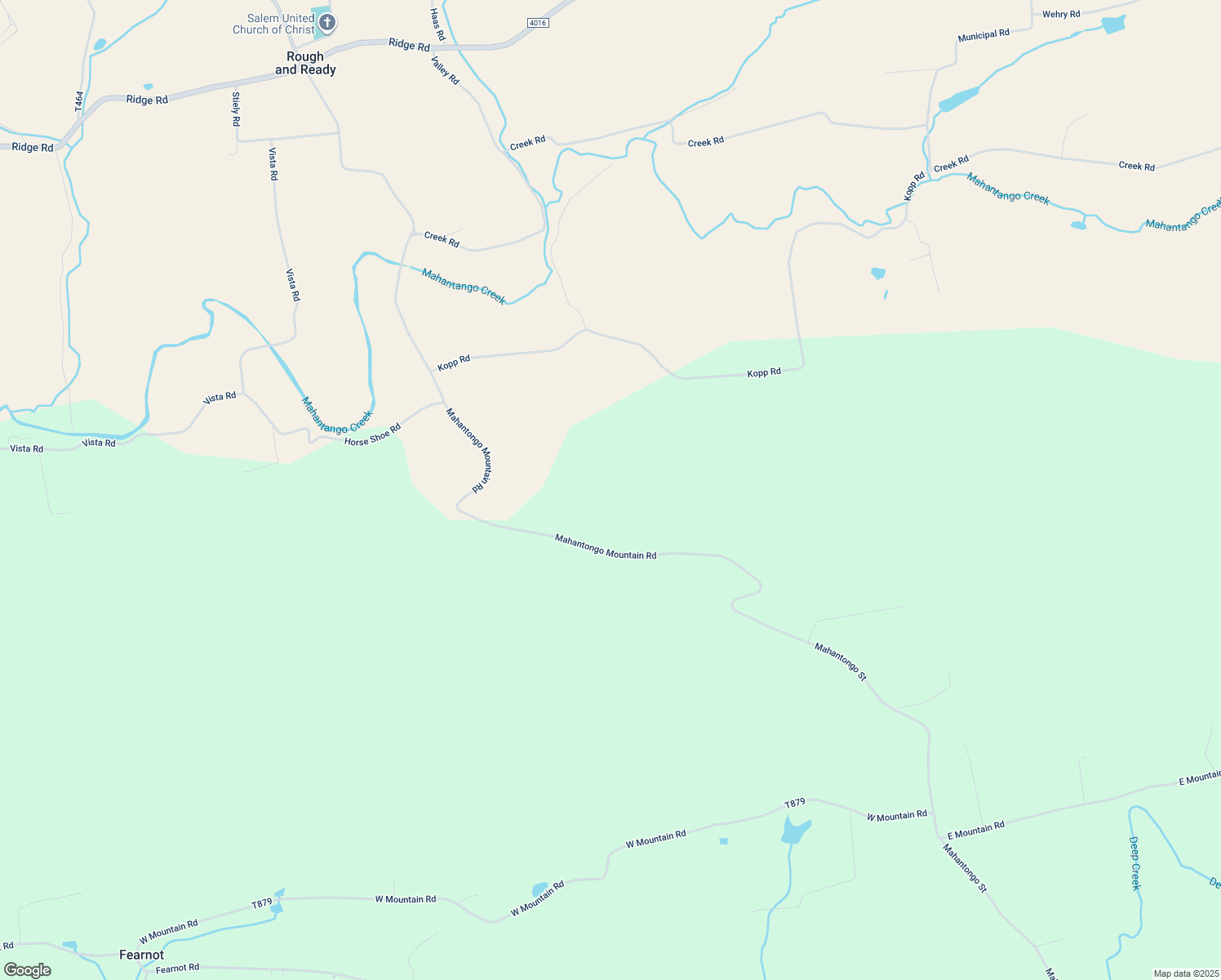 map of restaurants, bars, coffee shops, grocery stores, and more near Mahantongo Mountain Road in Klingerstown