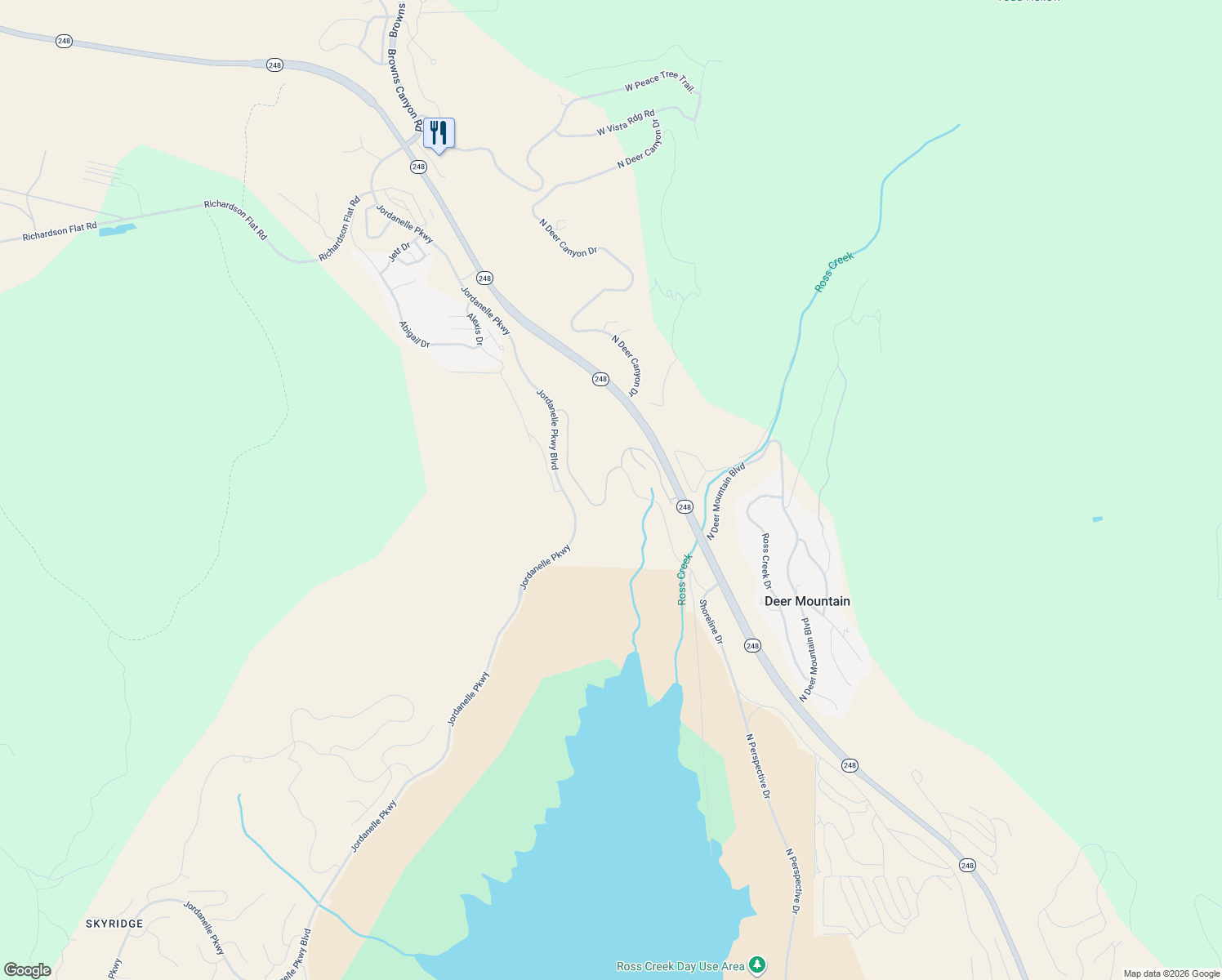 map of restaurants, bars, coffee shops, grocery stores, and more near in Hideout