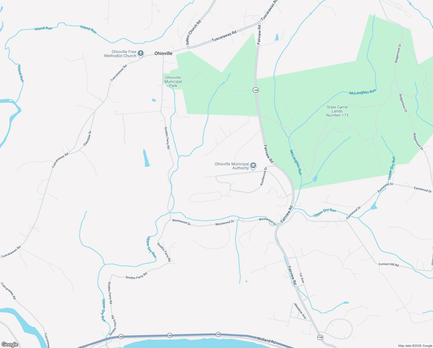 map of restaurants, bars, coffee shops, grocery stores, and more near 176 Fairlane Drive in Industry
