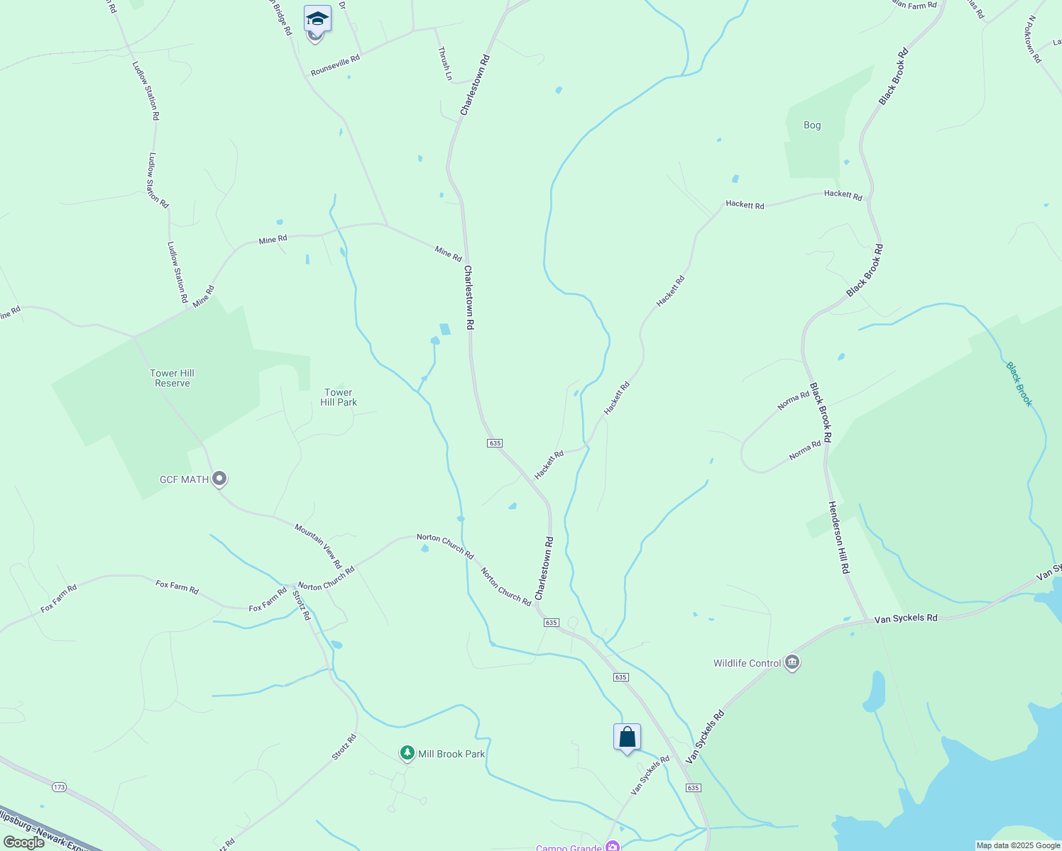 map of restaurants, bars, coffee shops, grocery stores, and more near 541 Charlestown Road in Hampton