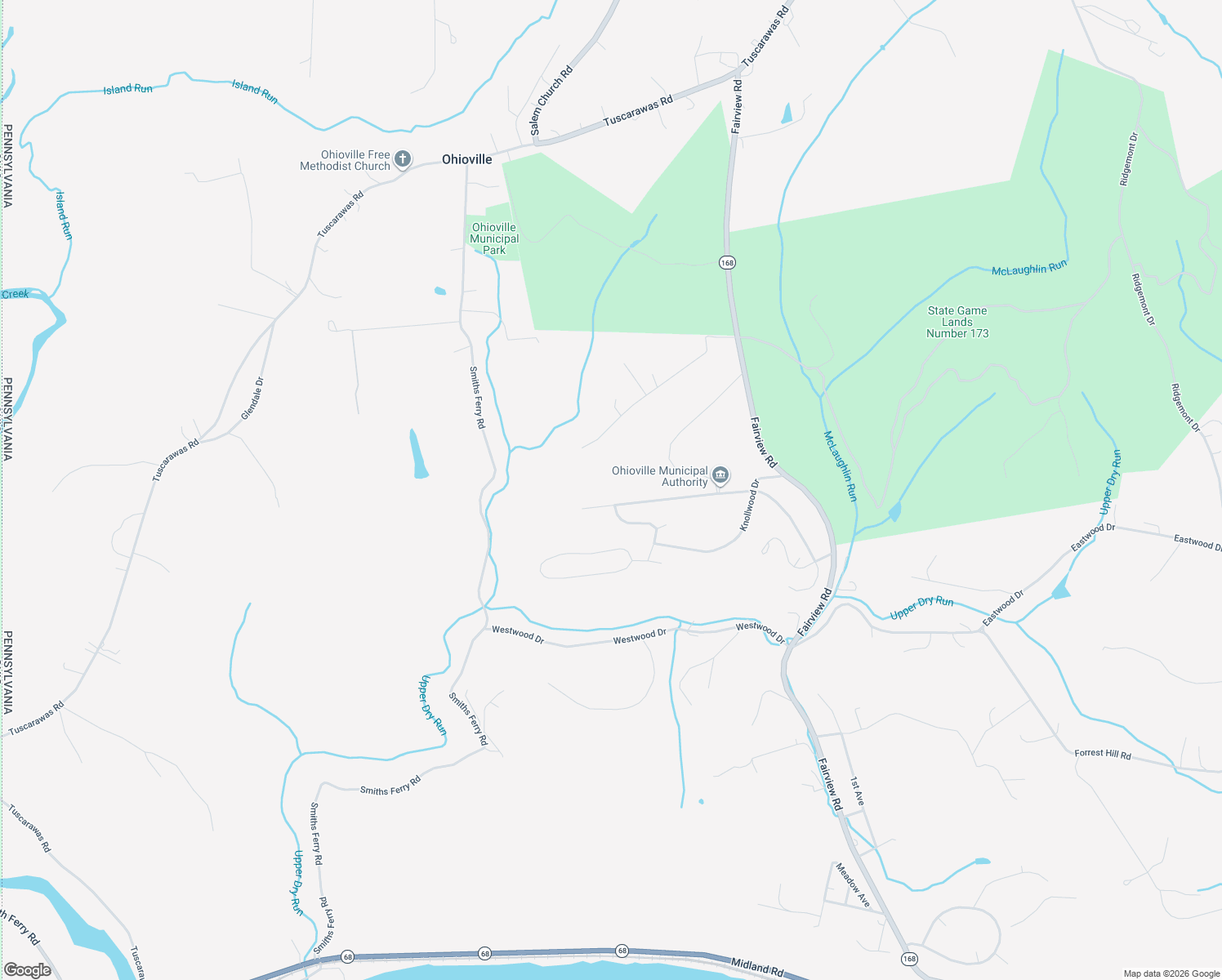 map of restaurants, bars, coffee shops, grocery stores, and more near 176 Fairlane Drive in Industry