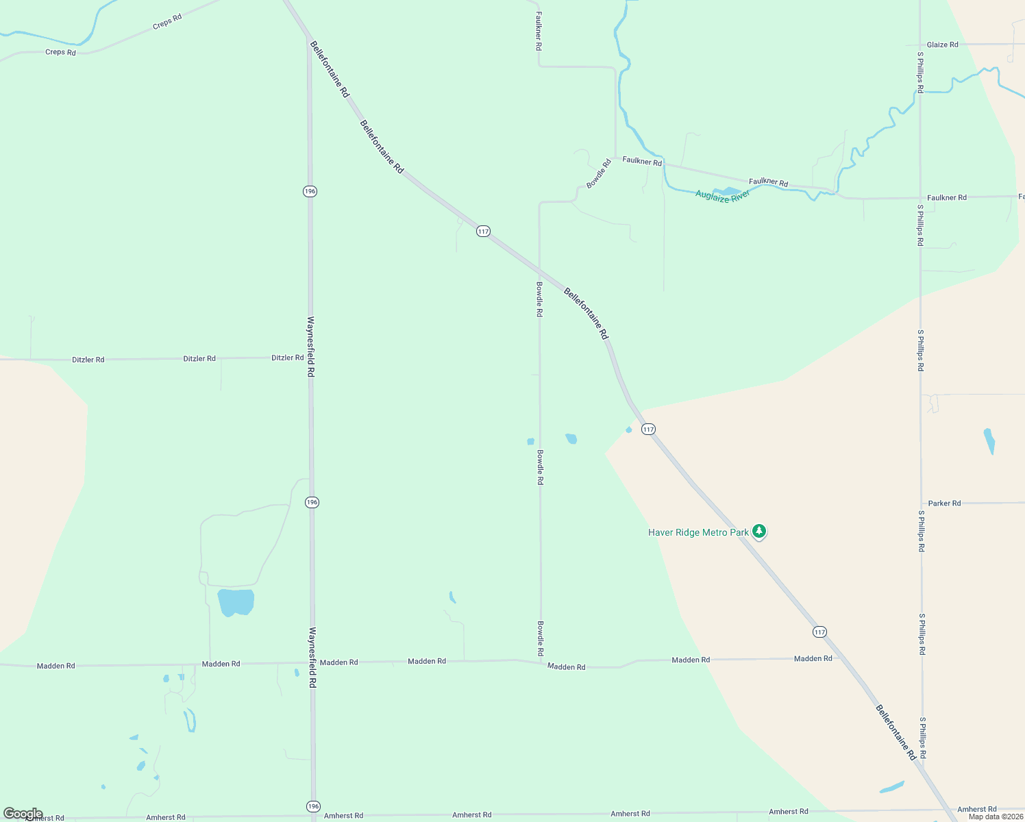 map of restaurants, bars, coffee shops, grocery stores, and more near 4850 Bowdle Rd in Harrod