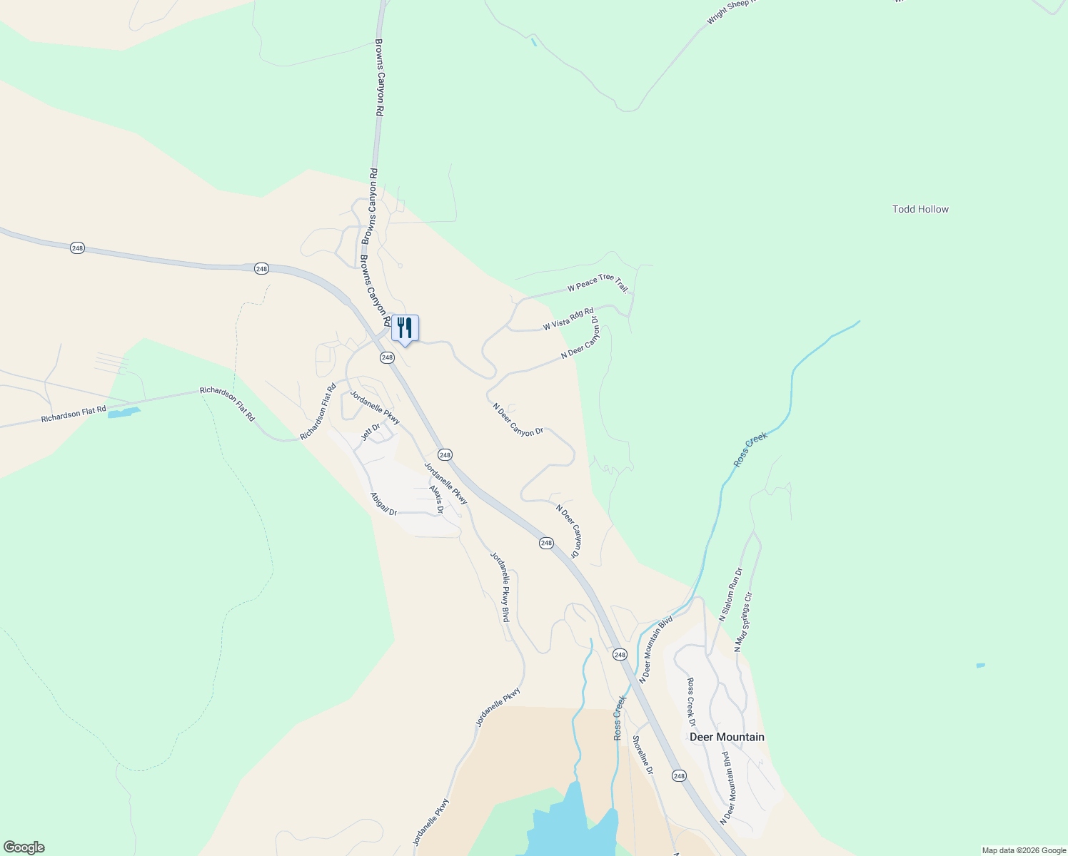 map of restaurants, bars, coffee shops, grocery stores, and more near 13610 North Deer Canyon Drive in Heber City