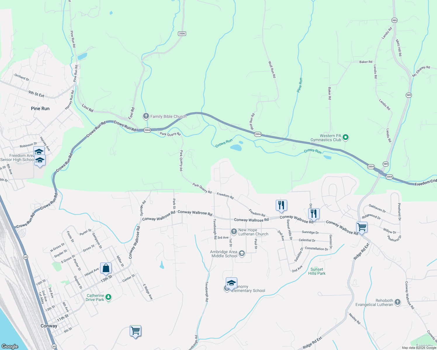 map of restaurants, bars, coffee shops, grocery stores, and more near 25 Holly Hill Drive in Freedom