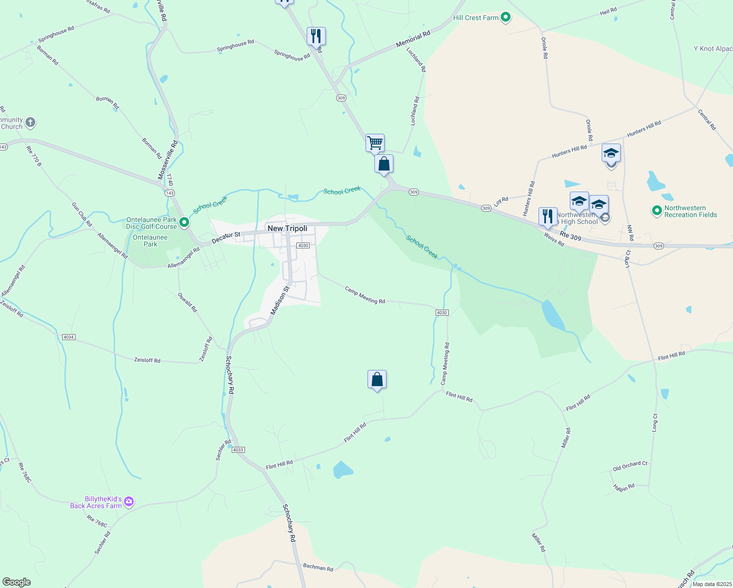 7361 Camp Meeting Road, New Tripoli PA Walk Score