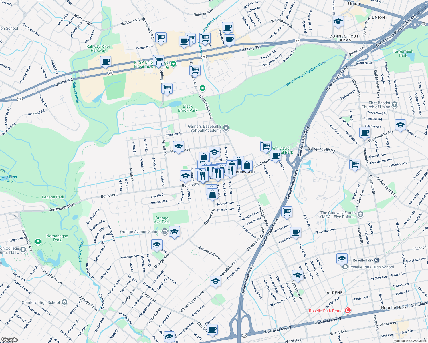 28 North 22nd Street, Kenilworth NJ Walk Score