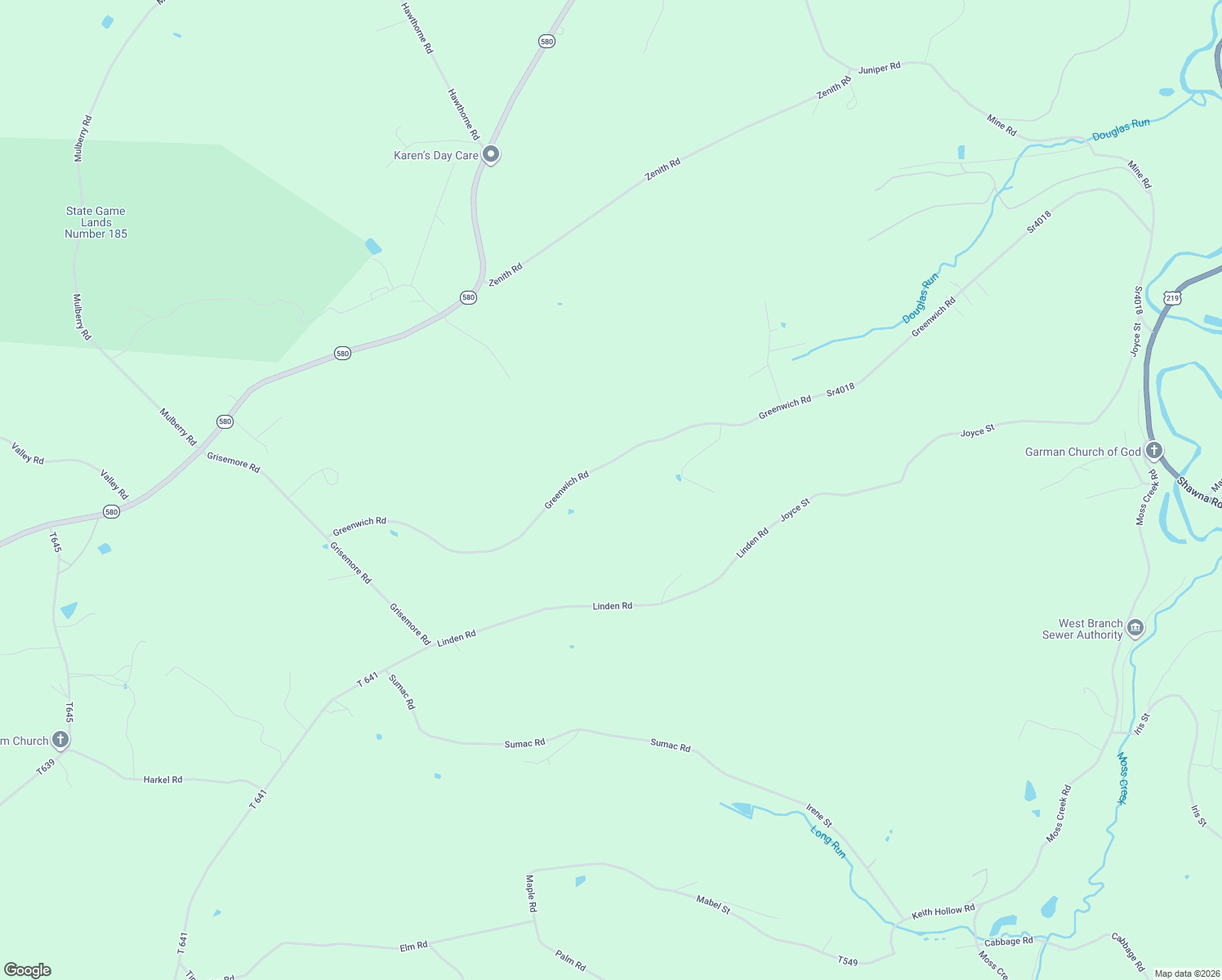 map of restaurants, bars, coffee shops, grocery stores, and more near 1303 Greenwich Road in Cherry Tree