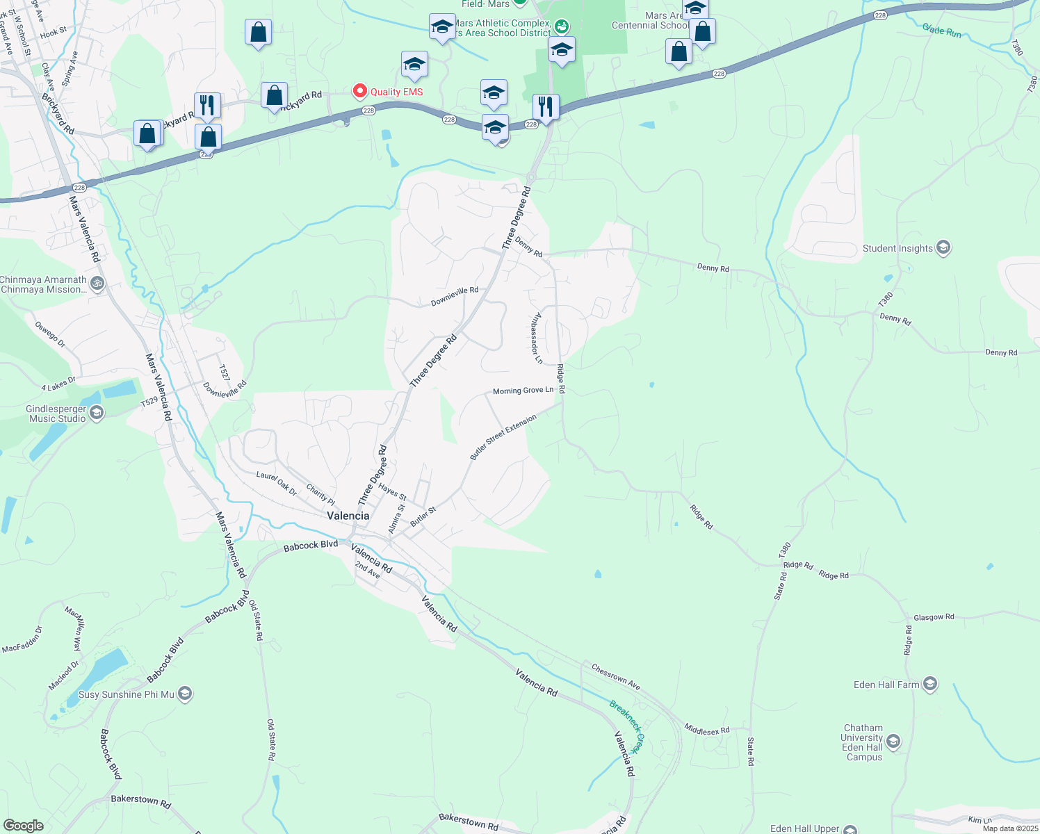 129 Butler Street, Saxonburg PA Walk Score