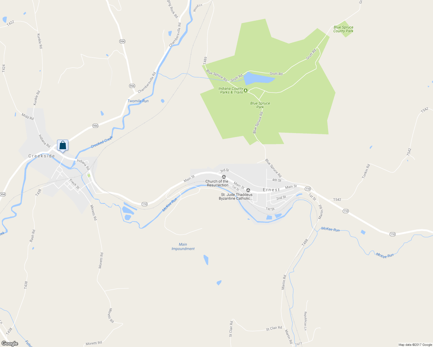 map of restaurants, bars, coffee shops, grocery stores, and more near 360 3rd Street in Indiana