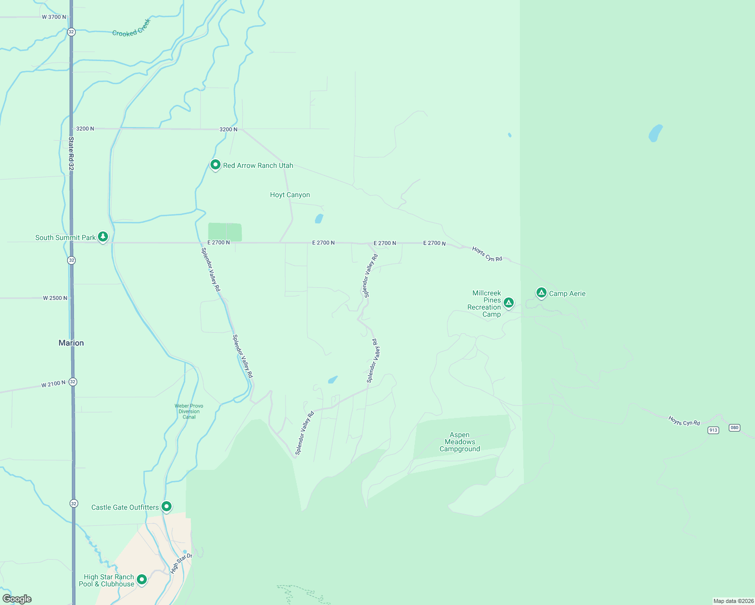map of restaurants, bars, coffee shops, grocery stores, and more near 501 Splendor Valley Road in Kamas
