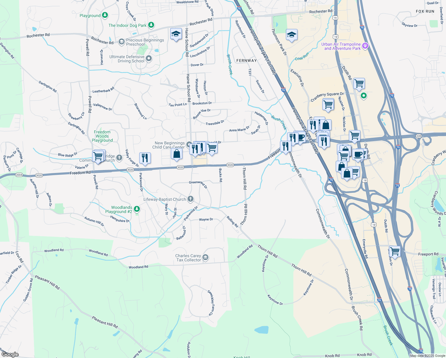 113 Bucks Road, Cranberry Township PA Walk Score