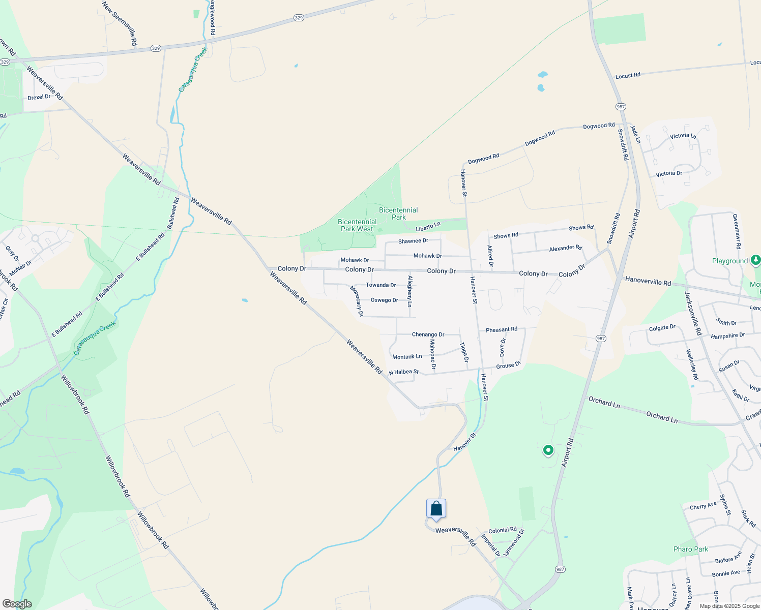 map of restaurants, bars, coffee shops, grocery stores, and more near 5435 Oswego Drive in Bethlehem