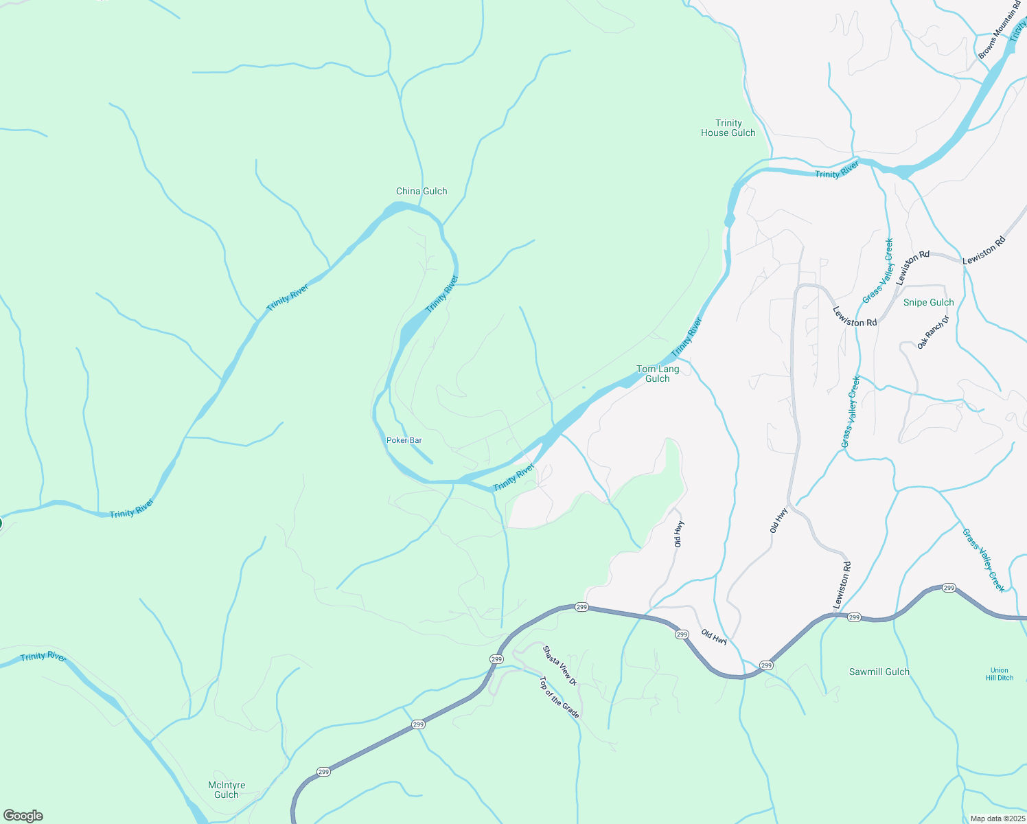 map of restaurants, bars, coffee shops, grocery stores, and more near 430 Bridge Road in Douglas City