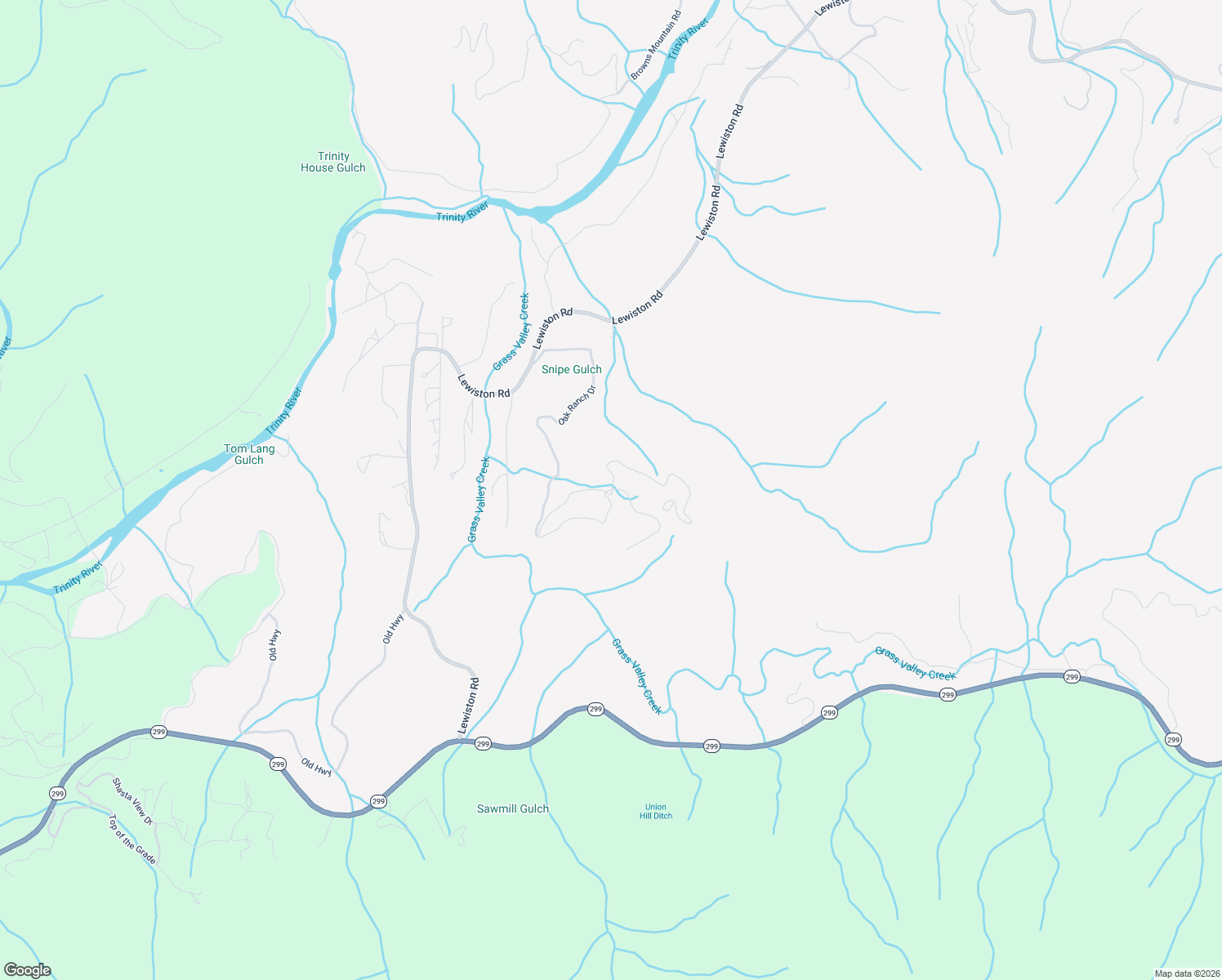 map of restaurants, bars, coffee shops, grocery stores, and more near Oak Ranch Drive in Lewiston
