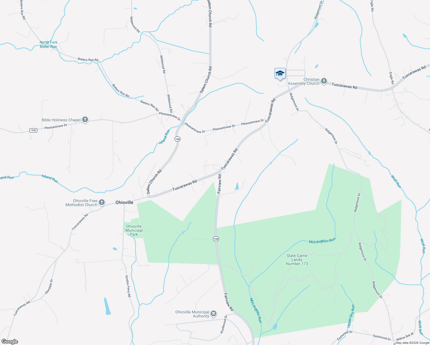 map of restaurants, bars, coffee shops, grocery stores, and more near 6368 Tuscarawas Road in Midland