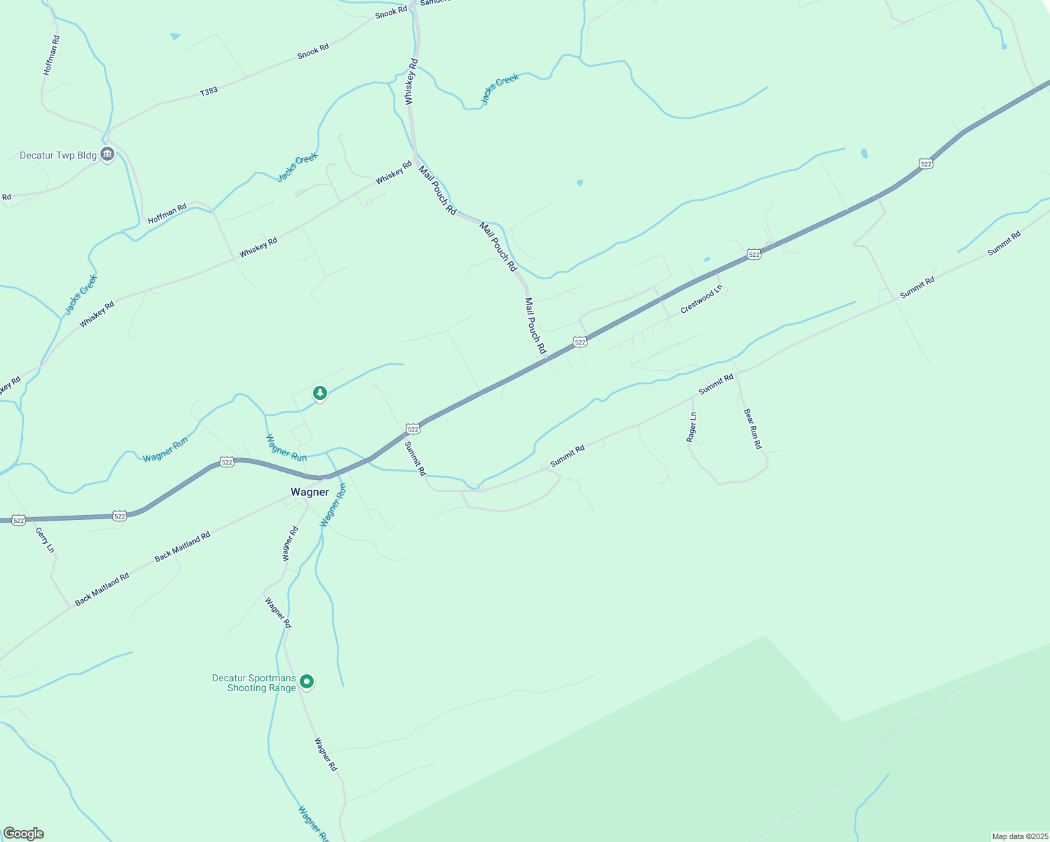 map of restaurants, bars, coffee shops, grocery stores, and more near 267 Summit Road in McClure