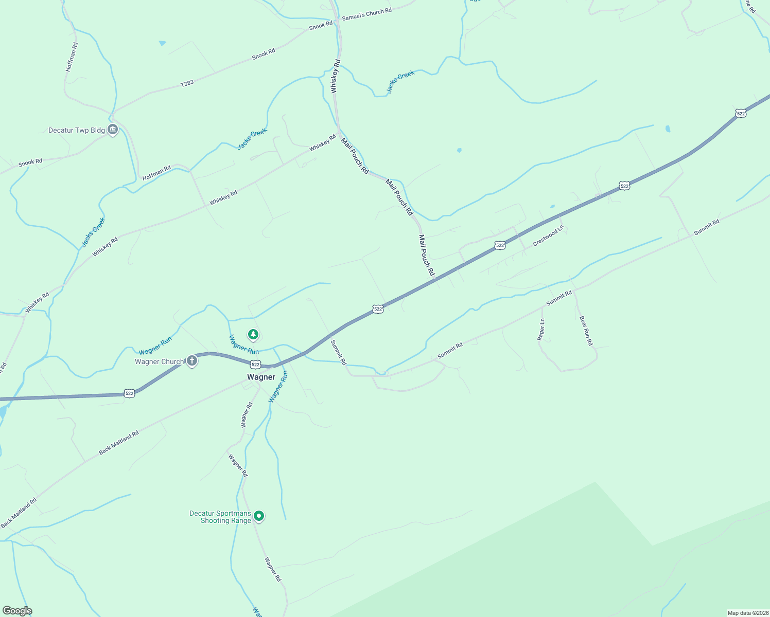 map of restaurants, bars, coffee shops, grocery stores, and more near 7056-7398 Route 522 in McClure