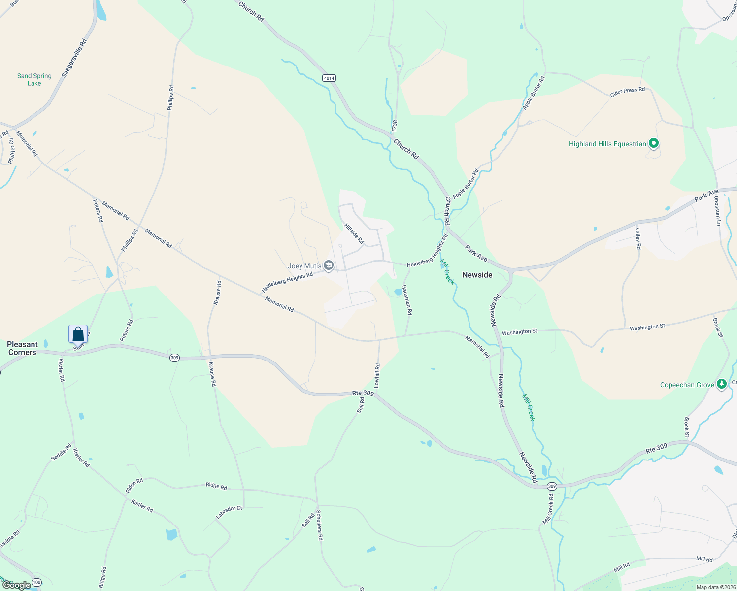 map of restaurants, bars, coffee shops, grocery stores, and more near 5248 Lake View Street in Germansville