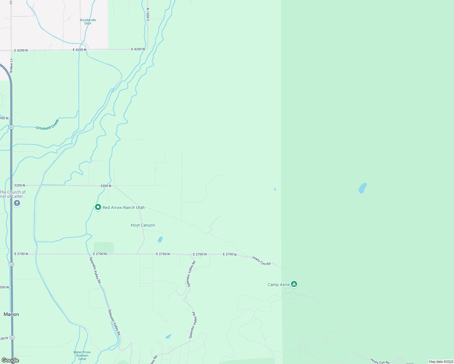 map of restaurants, bars, coffee shops, grocery stores, and more near 3090 North Rocky Road in Kamas