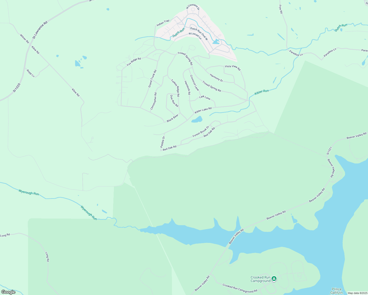 map of restaurants, bars, coffee shops, grocery stores, and more near Red Oak Road in Flinton