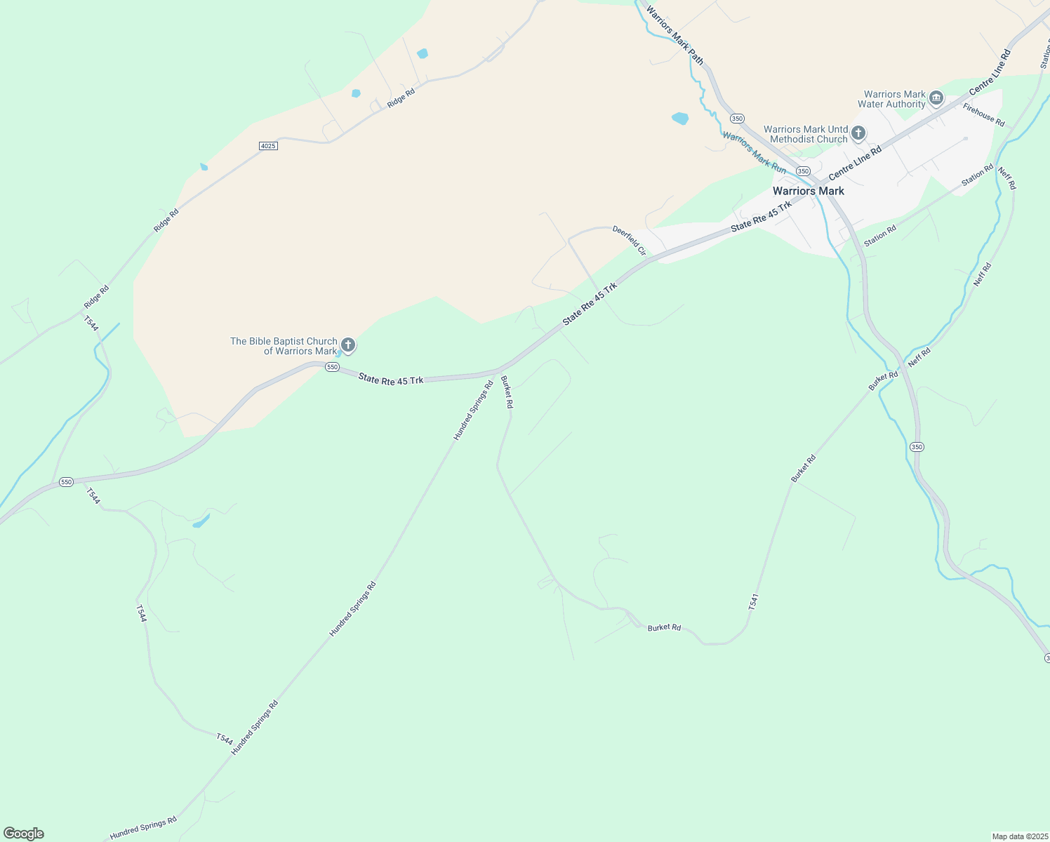 map of restaurants, bars, coffee shops, grocery stores, and more near 2534 Edgewood Drive in Tyrone