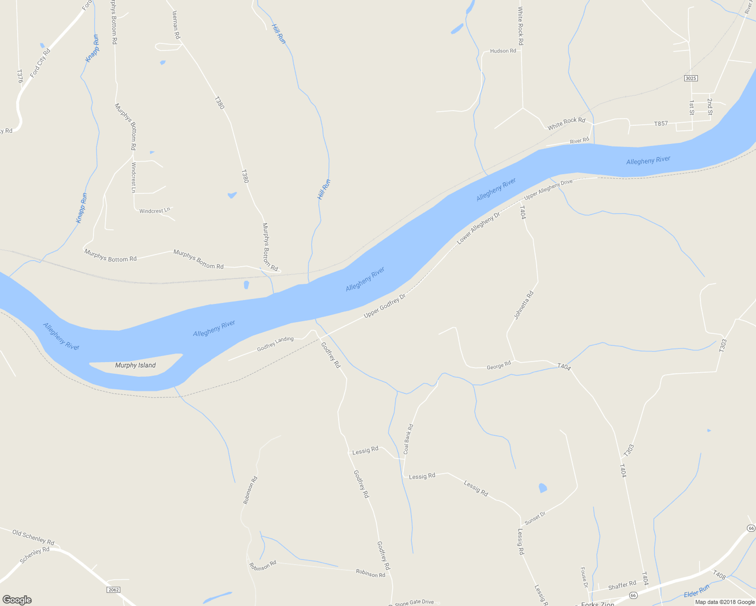 map of restaurants, bars, coffee shops, grocery stores, and more near 155 Upper Godfrey Drive in Leechburg