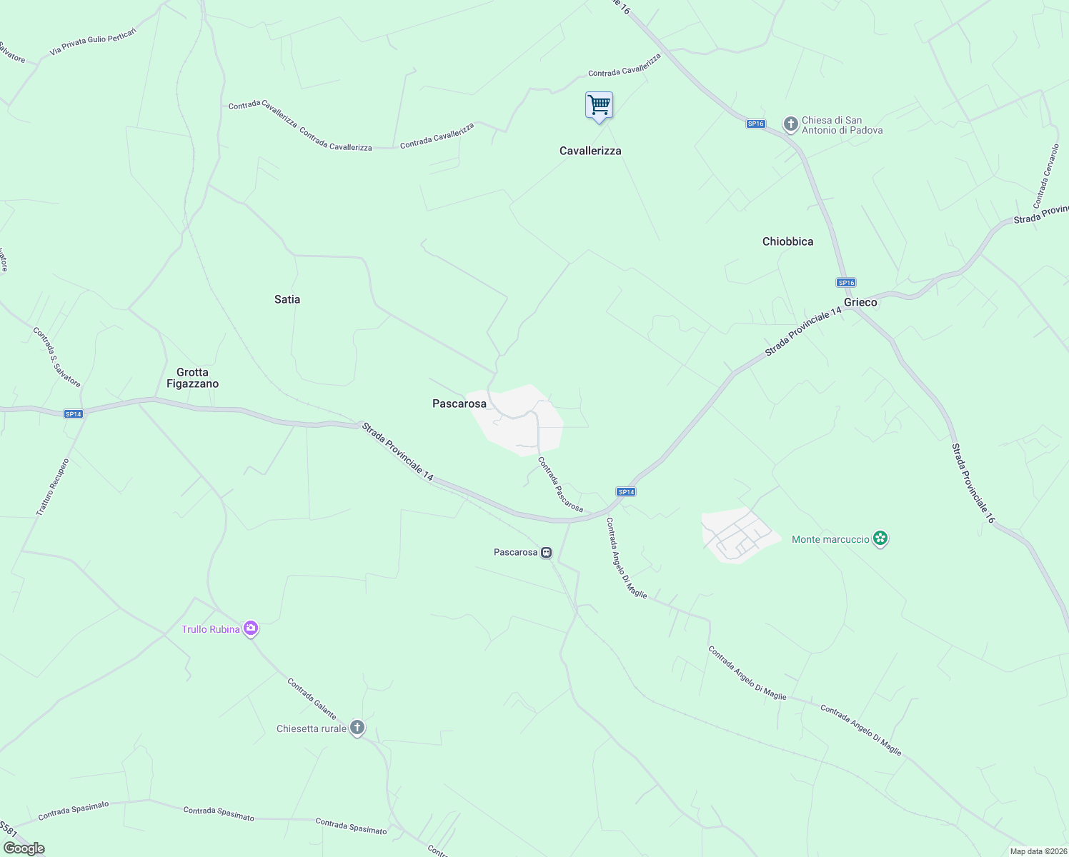 map of restaurants, bars, coffee shops, grocery stores, and more near 105 Contrada Pascarosa in Provincia di Brindisi