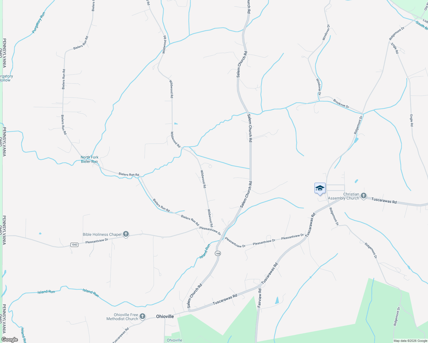 map of restaurants, bars, coffee shops, grocery stores, and more near in Ohioville