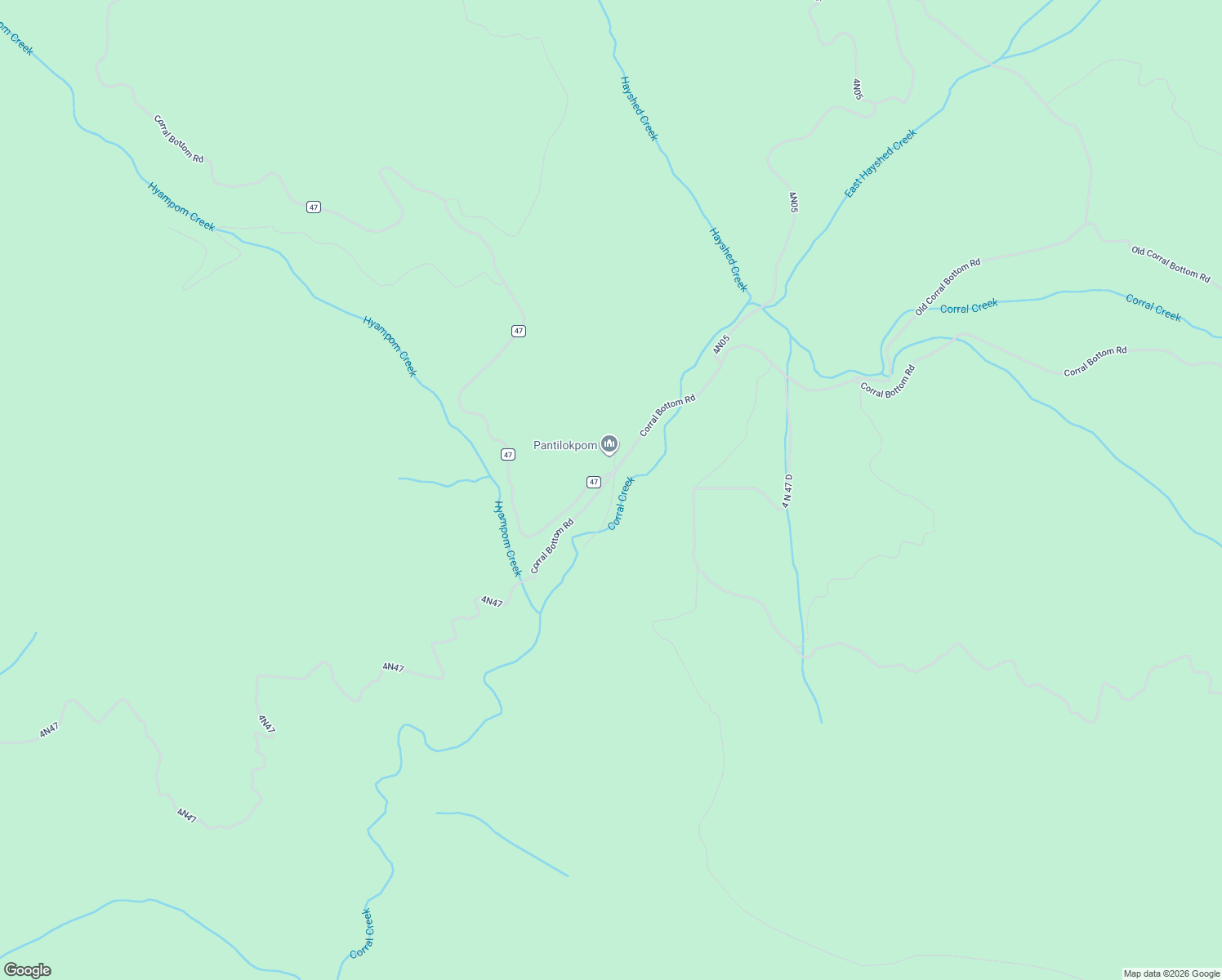 map of restaurants, bars, coffee shops, grocery stores, and more near 4N18 in Hayfork