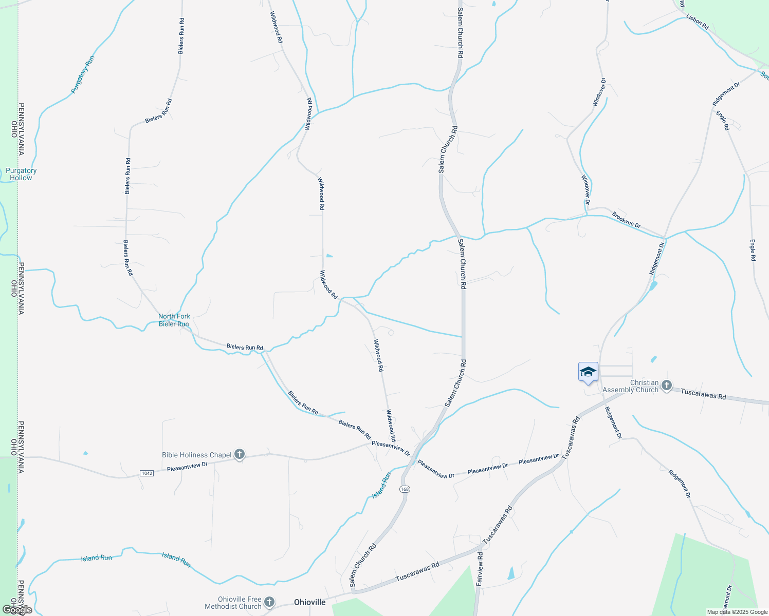 map of restaurants, bars, coffee shops, grocery stores, and more near 132 Wildwood Road in Midland