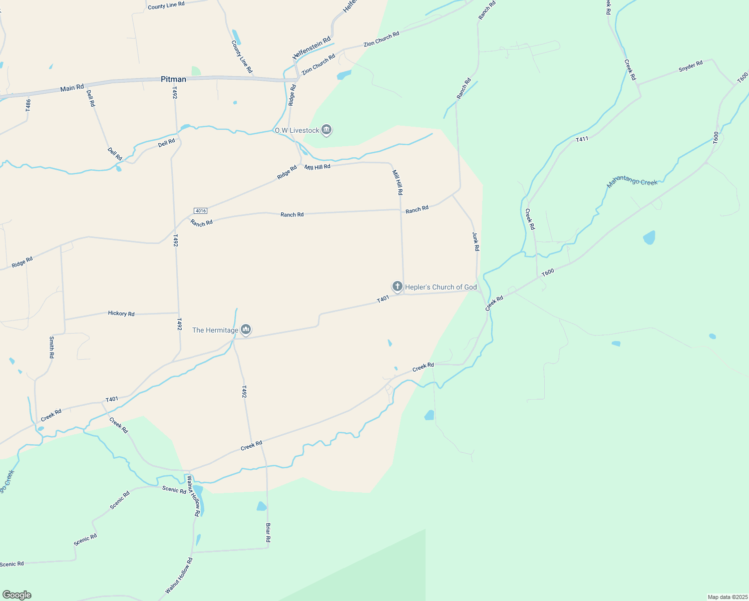 map of restaurants, bars, coffee shops, grocery stores, and more near 192 Grove Road in Pitman
