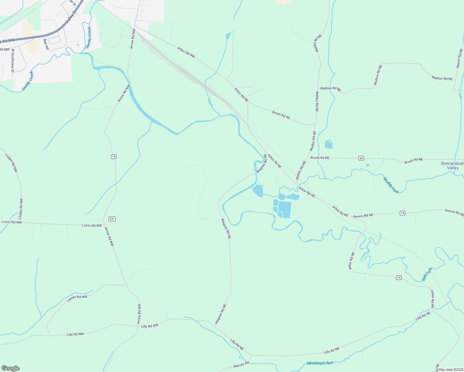 map of restaurants, bars, coffee shops, grocery stores, and more near 8260 Magnet Road Northeast in Minerva