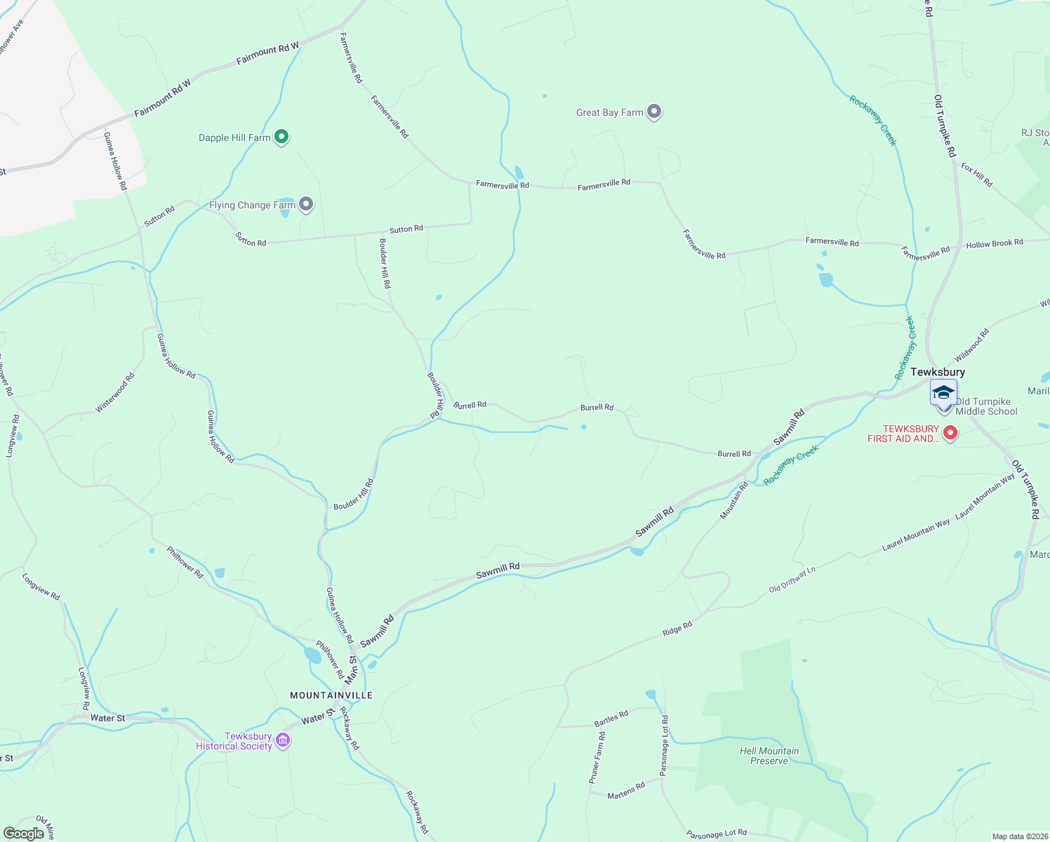 map of restaurants, bars, coffee shops, grocery stores, and more near 15 Burrell Road in Lebanon