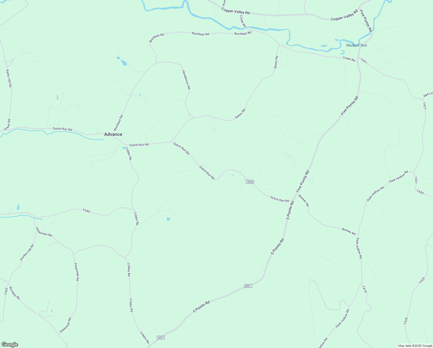 map of restaurants, bars, coffee shops, grocery stores, and more near 768 Dutch Run Road in Indiana