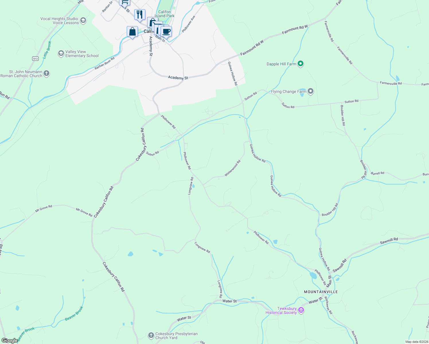 map of restaurants, bars, coffee shops, grocery stores, and more near 11 Winterwood Rd in Lebanon