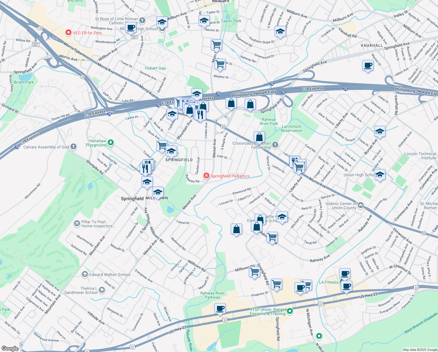 156 South Maple Avenue, Springfield Township NJ Walk Score