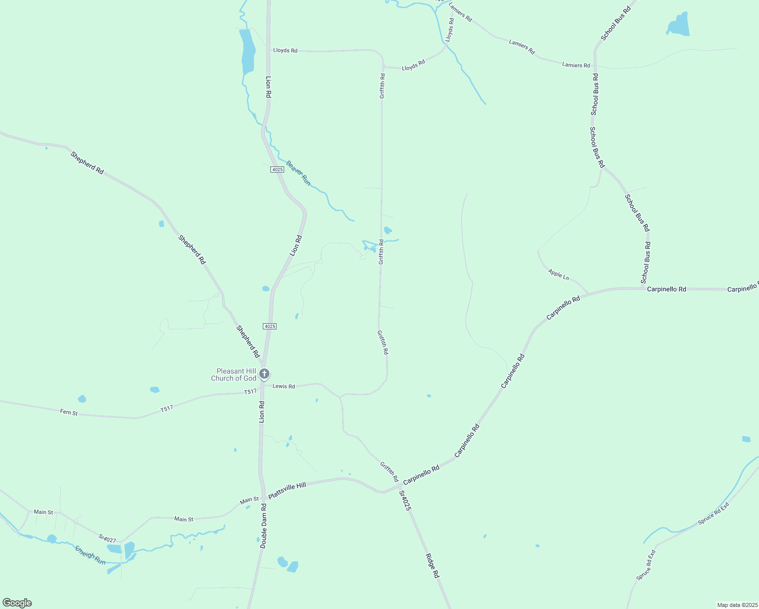 map of restaurants, bars, coffee shops, grocery stores, and more near 576 Griffith Road in Hastings