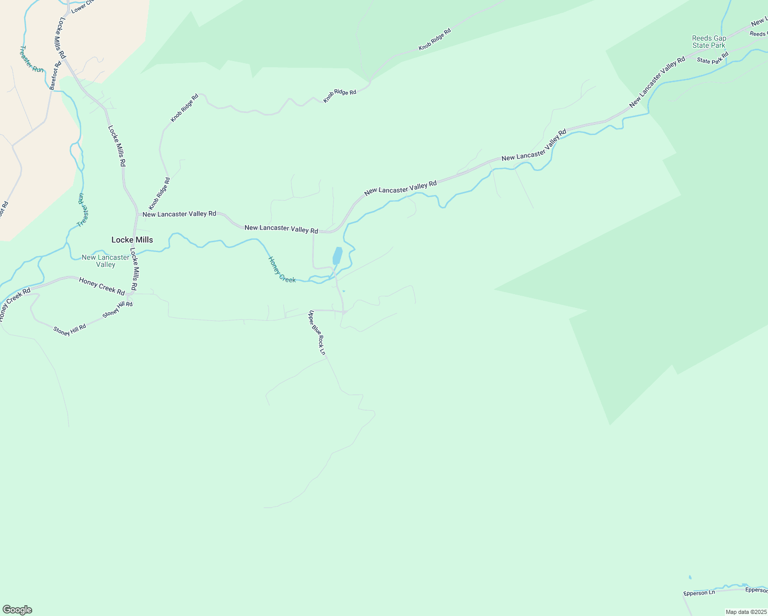 map of restaurants, bars, coffee shops, grocery stores, and more near 225 Blue Rock Lane in Milroy