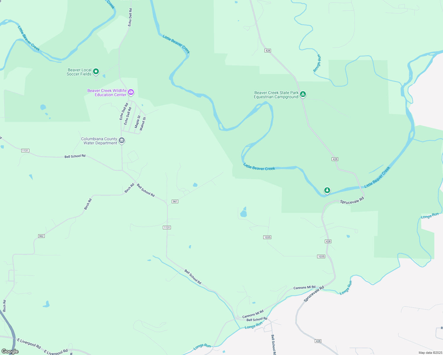 map of restaurants, bars, coffee shops, grocery stores, and more near 47527 Ware Road in East Liverpool