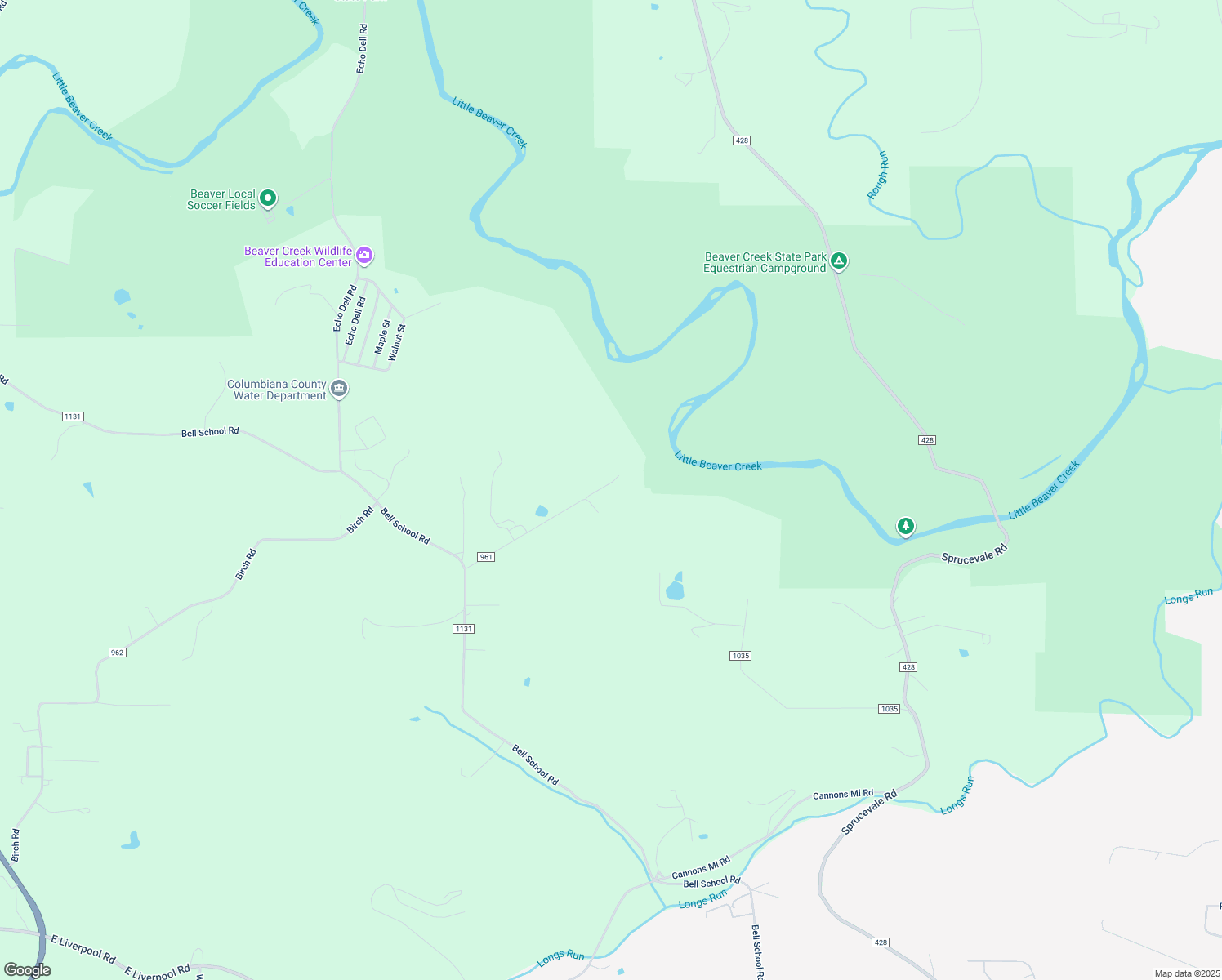 map of restaurants, bars, coffee shops, grocery stores, and more near 47527 Ware Road in East Liverpool