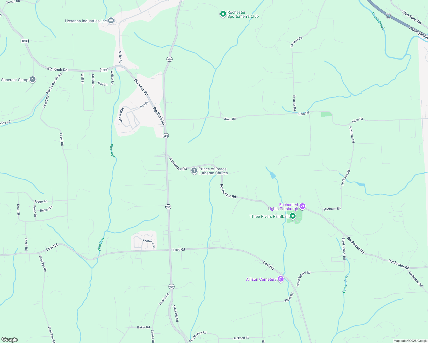 map of restaurants, bars, coffee shops, grocery stores, and more near 100 Rochester Rd in Freedom