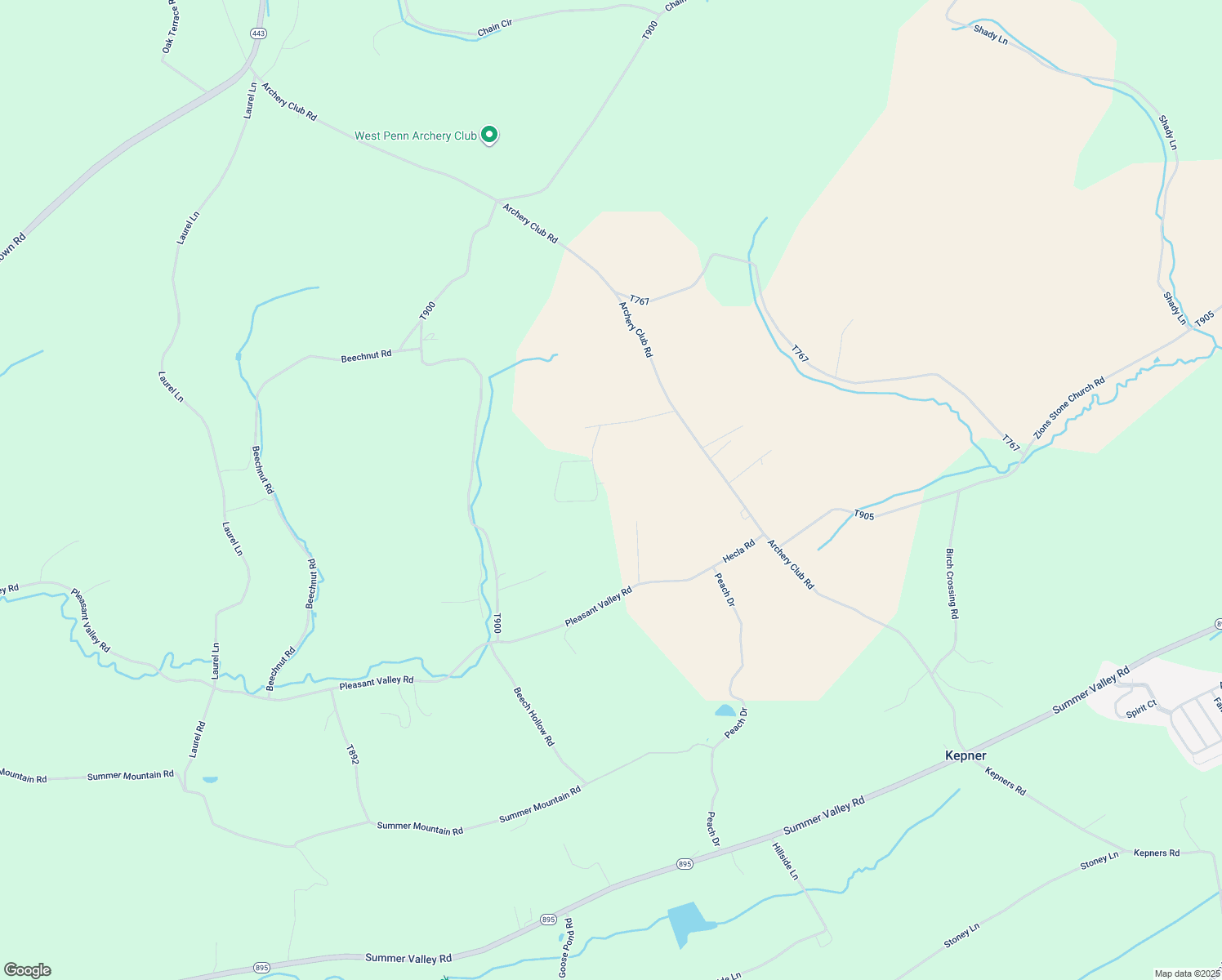 map of restaurants, bars, coffee shops, grocery stores, and more near 75 Ricks Road in New Ringgold